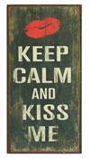 Magnet skilt 5x10cm Keep Calm and Kiss Me